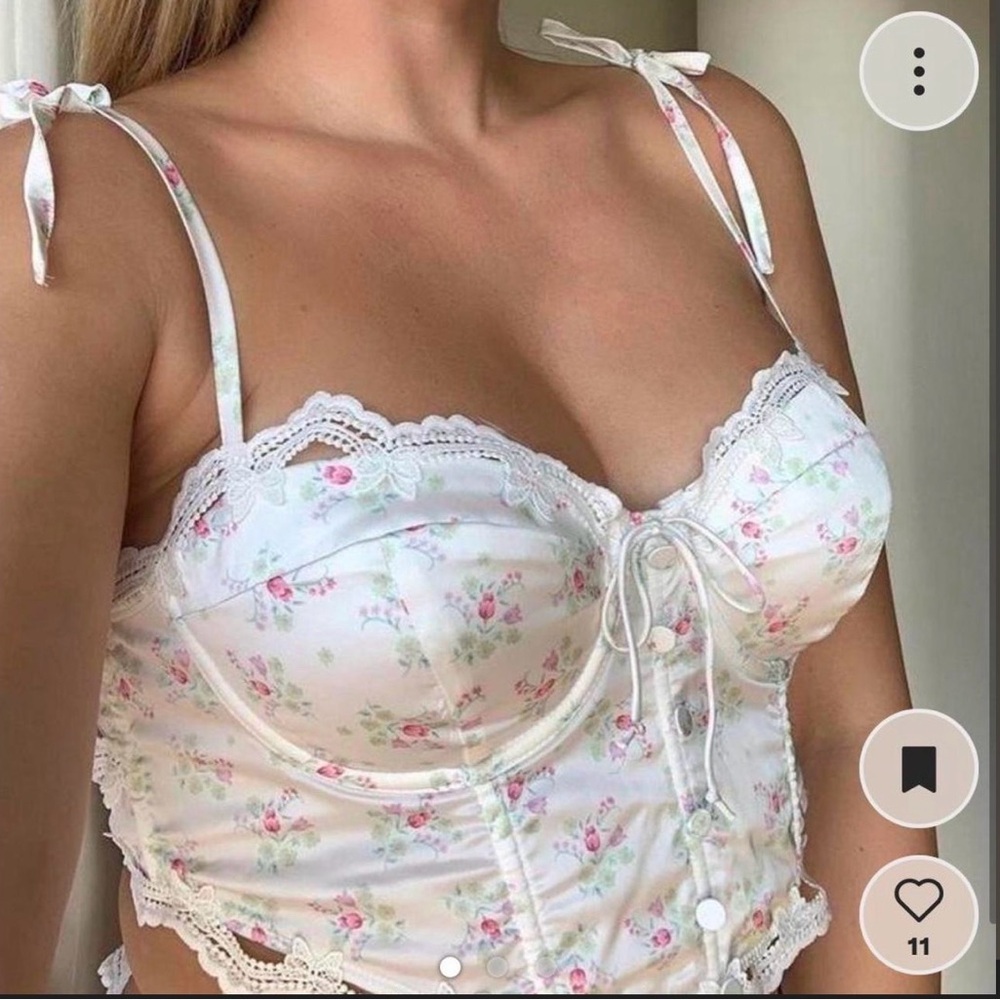 NWOT For Love And Lemons bluebell bustier
